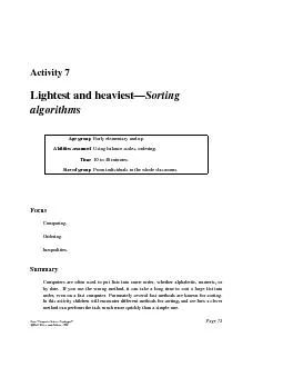 ACTIVITY7.LIGHTESTANDHEAVIEST—SORTINGALGORITHMS