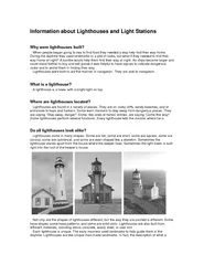 Information about Lighthouses and Light Stations Why were lighthouses