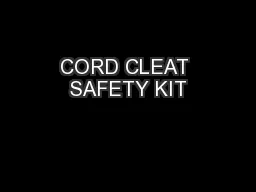 CORD CLEAT SAFETY KIT