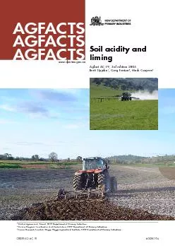 &IGURE 2A. 4HE DEVELOPMENT OF SUBSOIL ACIDITY AND THE IMPLICATIONS FOR