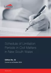 Schedule of Limitation