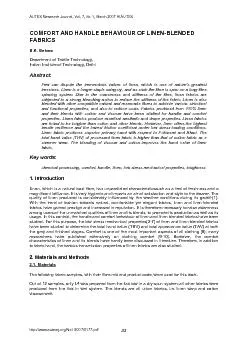 AUTEX Research Journal, Vol. 7, No 1, March 2007 