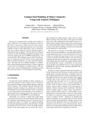 UnsupervisedModelingofObjectCategoriesUsingLinkAnalysisTechniquesGunhe