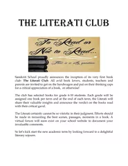 The LITERATI CLUB