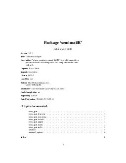Package sendmailR September   Version 
