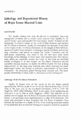 Lithology and Depositional History of Major Lunar Material Units 
...