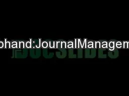Prabhand:JournalManagement