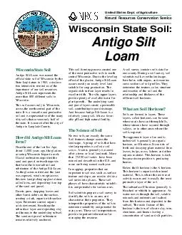 official state soil of Wisconsin by theimportance of our soil resource