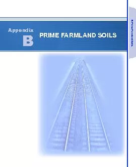 PRIME FARMLAND SOILS