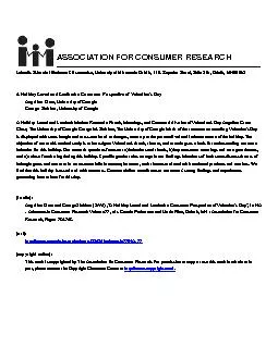 356Advances in Consumer ResearchVolume 33, 