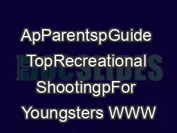 ApParentspGuide TopRecreational ShootingpFor Youngsters WWW