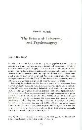 Peter R. Breggin The Return of Lobotomy and Psychosurgery Author's Not