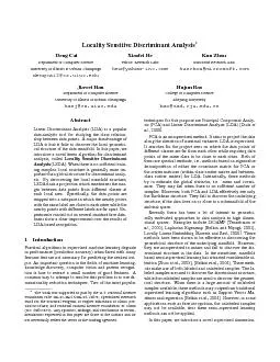 LocalitySensitiveDiscriminantAnalysisDengCaiDepartmentofComputerScien