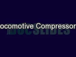 Locomotive Compressors