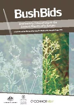 BushBids: Biodiversity Stewardship in the Eastern Mount Lofty RangesMa