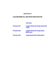 SECTION 5.4LOGJAM REMOVAL AND RIVER RESTORATION