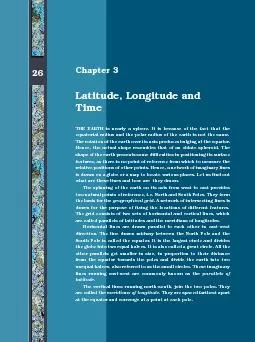Latitude, Longitude and Time
