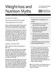 Weight-loss and Nutrition Myths