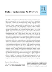 State of the Economy-An Overview