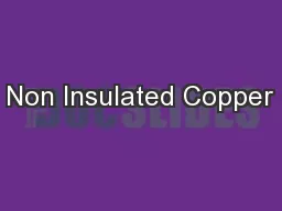 Non Insulated Copper