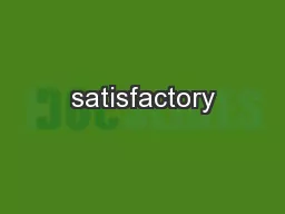 satisfactory