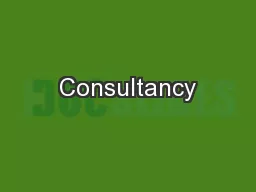 Consultancy