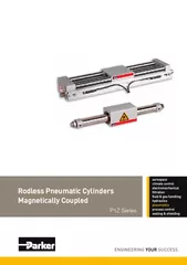 Rodless Pneumatic Cylinders Magnetically Coupled