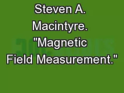Steven A. Macintyre. 