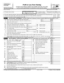  SCHEDULE F Form  Department of the Treasury Internal Revenue Service
