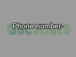 Phone number-