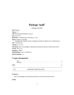 2sendmailPackage:mail-RpackageType:PackageVersion:1.0Date:2011-10-31Li