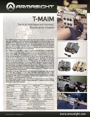 The T-MAIM Tactical Multispectral Aiming and Illumination Module is a