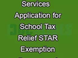 ew York S tate Department of Taxation and Finance RP  Office of Real Property Tax Services