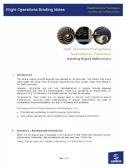 Supplementary TechniquesHandling Engine MalfunctionsFlight Operations