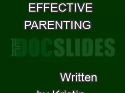 CENTER FOR EFFECTIVE PARENTING                                                       