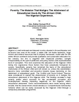 International Journal of Education and Research