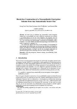 Black-BoxConstructionofaNon-malleableEncryption427