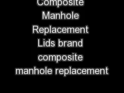 Composite Manhole Replacement Lids brand composite manhole replacement