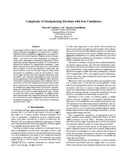 PDF-ComplexityofManipulatingElectionswithFewCandidatesVincentConitzerTuoma