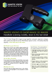 The F5 Short Range 3D imager brings together compact, ergonomic design