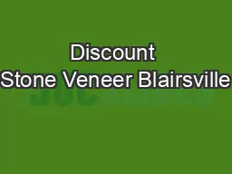 Discount Stone Veneer Blairsville