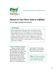 LPES Small Farms Fact Sheet series Livestock and Poultry Environmental