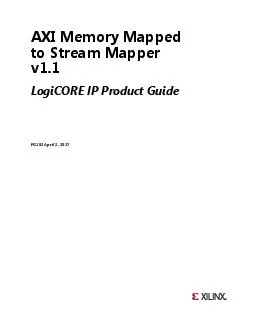 AXI Memory Mapped to Stream Mapper LogiCORE IP Product GuidePG102 Apri