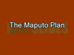 The Maputo Plan