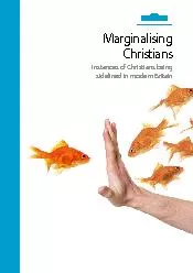 MarginalisingChristiansInstances of Christians being sidelined in mode