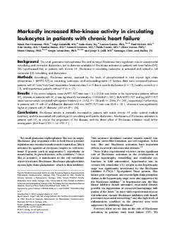 MarkedlyincreasedRho-kinaseactivityincirculatingleukocytesinpatientswi