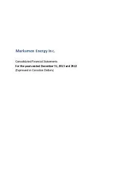 MarksmenEnergyInc.