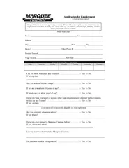 Application for Employment