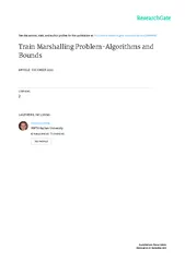 TrainMarshallingProblem-AlgorithmsandBounds-KatharinaBeygangFlorianDa
