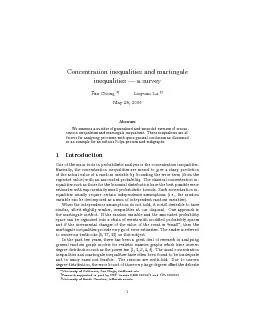 Concentrationinequalitiesandmartingaleinequalities|asurveyFanChungLiny